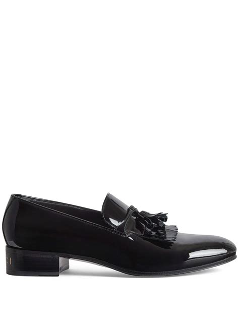 patent gucci loafers|Gucci tassel loafers.